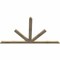 Ekena Millwork Saratoga Rough Sawn Timber Gable Bracket, Douglas Fir, 84"W x 49"H x 2"D x 4"F, 14/12 Pitch GBW084X49X0204SAR00RDF - alternate 4